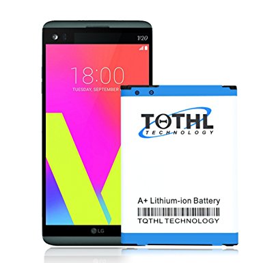 TQTHL LG V20 Battery | 3300 mAh Li-Ion Replacement Battery for LG V20 [H918 (T-Mobile),H910 (AT&T),VS995 (Verizon),H990 (U.S. Cellular),LS997 (Sprint)] V20 BL-44E1F Spare Battery [18 Month Warranty]