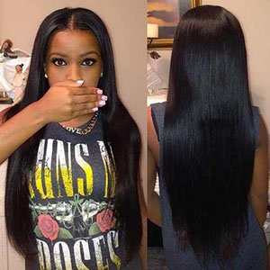 ISEE Hair 8A Peruvian Remy Hair Silky Straight Hair Weave 100% Unprocessed Peruvian Straight Hair 3 Bundles Natural Color 16 18 20inches