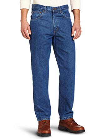 Carhartt Men's Relaxed Fit Five Pocket Tapered Leg Jean B17