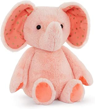 B. toys by Battat Plush Elephant – Stuffed Animal – Soft & Cuddly Toy – Pink Elephant – 12” – Washable – Baby, Toddler, Kids – Happyhues – Bubble Gum Becky – 0 Months