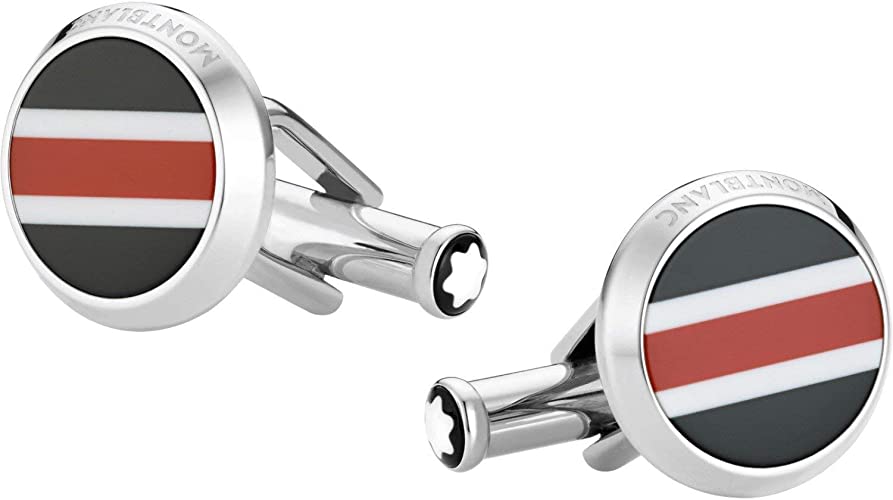 MONTBLANC Stainless Steel Round Cufflinks 118596