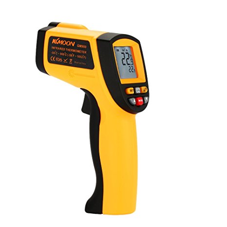 KKmoon Non-Contact Laser IR Thermometer -50-900℃ w/ Alarm MAX/MIN/AVG/DIF
