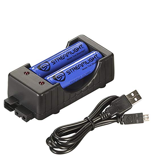 Streamlight 22010 18650 Button Top Li-Ion USB Battery/Charger