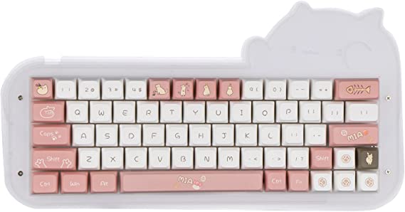 EPOMAKER MIA Cat 149 Keys MDA Profile ANSI/ISO PBT Dye Sublimation Keycaps Set for Mechanical Gaming Keyboard, Compatible with Cherry Gateron Kailh Otemu MX Structure