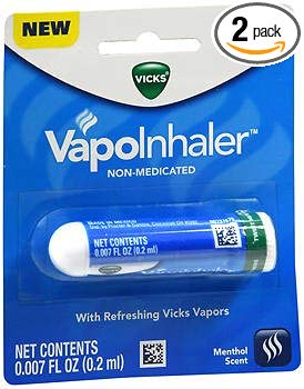 Vicks VapoInhaler Menthol Scent - 1 each, Pack of 2