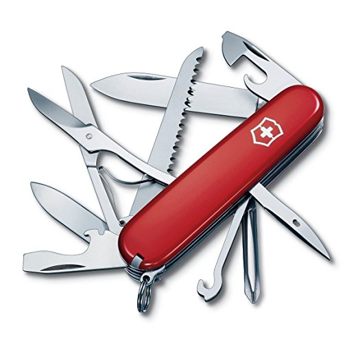 Victorinox Swiss Army 53931 Fieldmaster Pocket Knife, Red