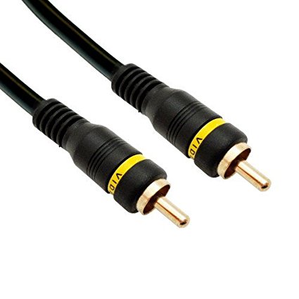 CableWholesale's Composite Video Cable, RCA Male, Gold-plated Connectors, 50 foot