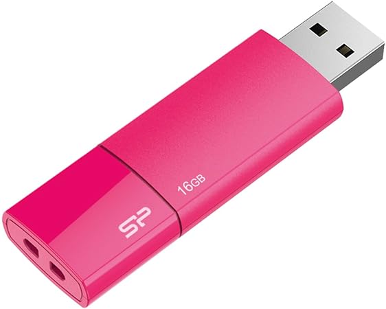 シリコンパワー USB2.0 Ultima U05 Series 16GB スライド式 ピンク SP016GBUF2U05V1H