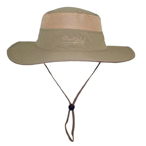 MOX Outdoor Fishing Hat Versatile UPF Beach Round Brim Hat with Chin Strap