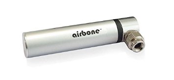 EyezOff Airbone ZT702 Supernova Ultra-Compact Bicycle Pump for Schrader/Presta (9.9cm) Silver