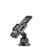 Smartphone Cradle with Suction Cup Mount By Mediabridge - Car Windshield and Dash Mount for iPhone 66 Plus5S Samsung S6S5Note 3Note 4 - Fits Phone Widths of 2-4 Part PC3SM1
