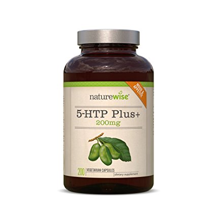 5-HTP Serotonin Support | 200mg Double Strength | 200 Capsules | 6.5 Month Supply | Promotes Healthy Sleep, Mood and Relaxation | 100% Money back Guarantee | By NatureWise