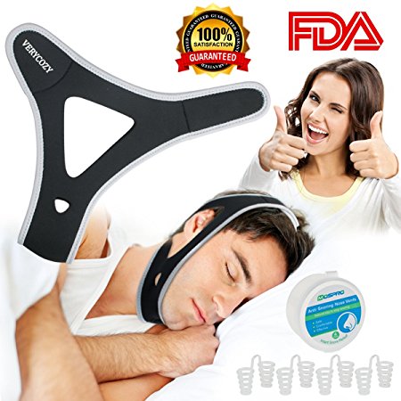 Snoring Solution Stop Snoring Chin Strap, 4 Set Nasal Dilators Anti Snoring Nose Vent Snore Reduction Snore Relief Chin Strap Mouth Breathers Sleep Aid Devices Stop Snoring Devices For Men Women Kids