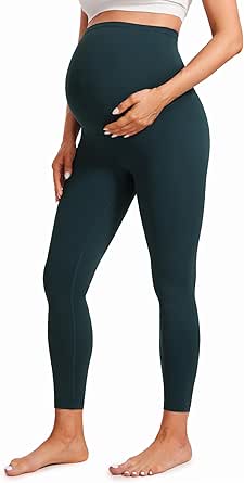 CRZ YOGA Womens Butterluxe Maternity Leggings Over The Belly 25" - Buttery Soft Workout Activewear Yoga Pregnancy Pants