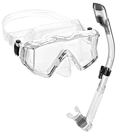 Phantom Aquatics Panoramic Scuba Mask Snorkel Set