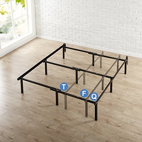 Zinus 12 Inch Compack Bed Frame, for Box Spring & Mattress Sets, Extra High so Bed Risers not needed, Twin/Full/Queen