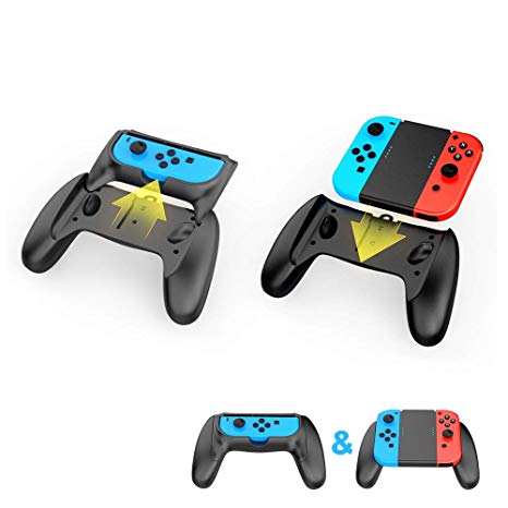 Centeni Multifunction 2-in-1 Charging Grip Kit &USB Type -C Cable 1m for Nintendo Switch Mario Tennis Aces