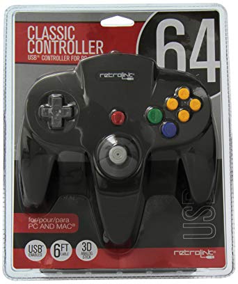 BLACK USB Controller Wired by Retro-Link