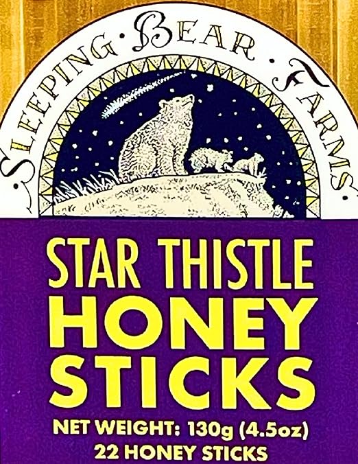 Honey Sticks 22 Honey Straws Made with Pure Star Thistle Honey From Sleeping Bear Farms Beekeepers in Northern Michigan