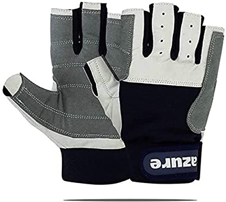 Premium Quality Strong AMARA Navy Blue Sailing Enforced Palm Breathable Best Gloves Skiing Riding Running Hiking Fishing Sailing Indoor-Outdoor C/F XSmall-Xlarge