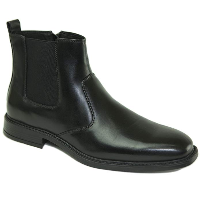 alpine swiss Nyon Men's Chelsea Boots Easy Slip on Zipper