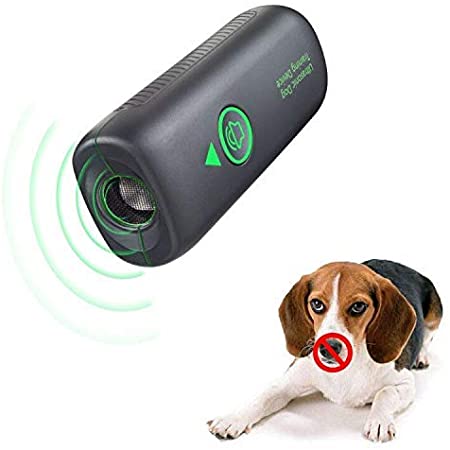Anti Bark Device, Ultrasonic Dog Bark Deterrent Barking Control Dog Behavior Training Tool of 16.4 Ft Effective Control Range with Wrist Strap- Outdoor Indoor