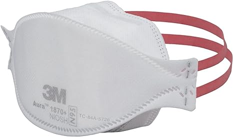 3M Aura Particulate Respirator, 1870 , 1870Plus, NIOSH, N95, Bulk Case of 440