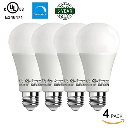 Enegitech Omnidirectional A21 LED Light Bulbs Dimmable 14W (100W Equivalent) 1450LM 3000K E26 Home Commercial Lighting