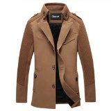 Zicac Mens Casual Fashion Winter Warm Wool Coat Overcoat