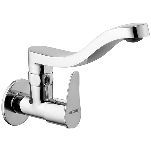 ALTON LRK9665 Brass Sink Cock with Swinging Spout, Chrome Finish