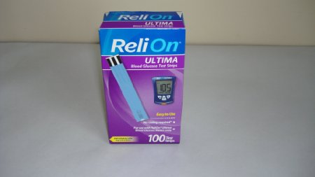 Reli On Ultima Blood Glucose Test Strips 100 Test Strips