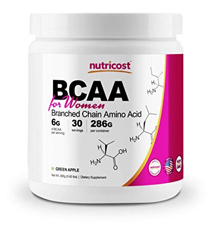 Nutricost BCAA for Women (Green Apple, 30 Servings) - Formulated Specifically for Women - Non-GMO and Gluten-Free