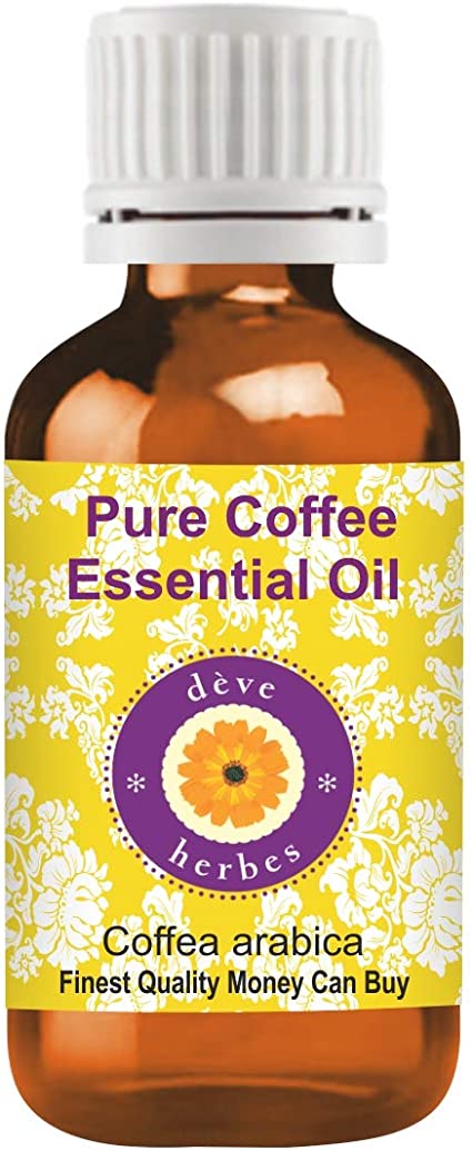 Deve Herbes Pure Coffee Essential Oil (Coffea arabica) 100% Natural Therapeutic Grade Steam Distilled 10ml
