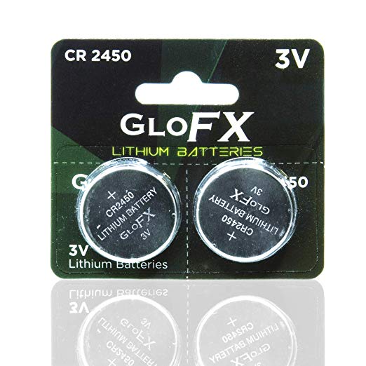 GloFX CR2450 3V Lithium Battery (2 Pack)