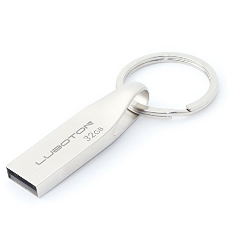 OurSea 32GB Metal USB 2.0 Flash Drive with keychain - Silver (O-New/002-32)