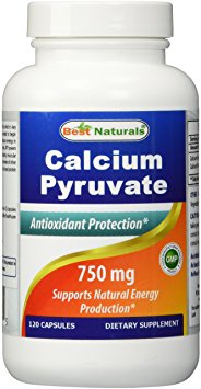 Best Naturals Calcium Pyruvate 750 mg Capsule, 120 Count