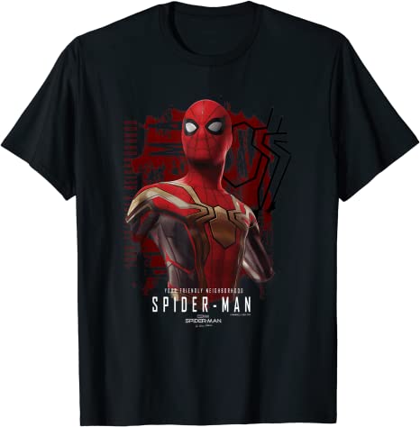 Marvel Spider-Man No Way Home Spidey Hero Portait T-Shirt