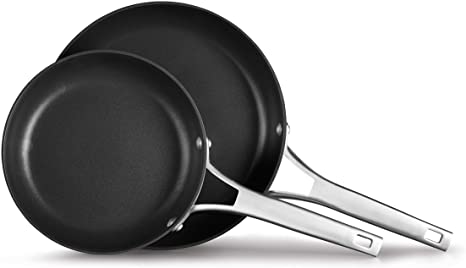 Calphalon Premier Hard-Anodized Nonstick Cookware, 10 12-Inch Fry Pan Combo, Inch Inch, Black