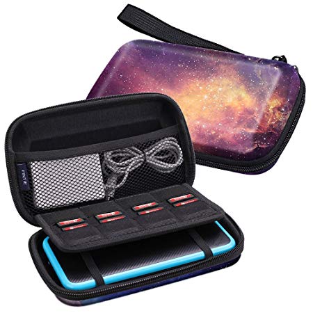 Fintie Carry Case for Nintendo 2DS XL/New 3DS XL LL, Protective Hard Shell Portable Travel Cover Pouch for New 3DS XL LL/New 2DS XL Console with Slots for Games & Inner Pocket (Galaxy)