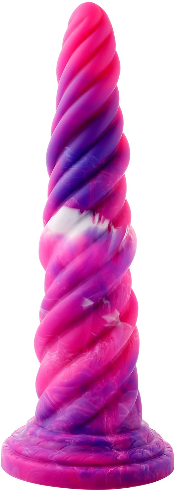 Realistic Dildo, Hismith 10.12 inch Silicone Huge Penis with Suction Cup for Women Hands-Free Play, Flexible Cock Curved Shaft for G-spot and Anal Play Adult Sex Toy