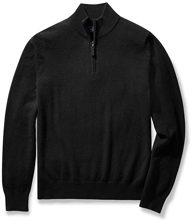 Amazon Brand - BUTTONED DOWN Men's Cashmere Quarter-Zip Sweater