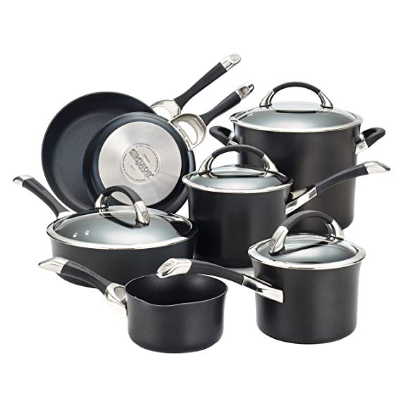 Circulon Symmetry Hard Anodized Nonstick 11-Piece Cookware Set