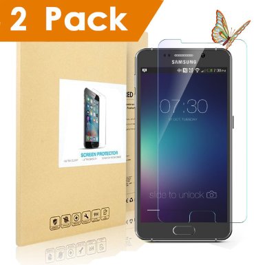 Galaxy Note 5 Screen Protector,AordKing [2 Pack] Galaxy Note 5 Tempered Glass Screen Protector,0.3mm 9H Hardness Featuring Anti-Scratch,Lifetime Warranty
