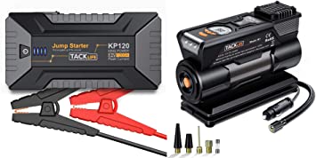 TACKLIFE KP120 1200A Jump Starter and M1 12V DC Tire Inflator Air Compressor