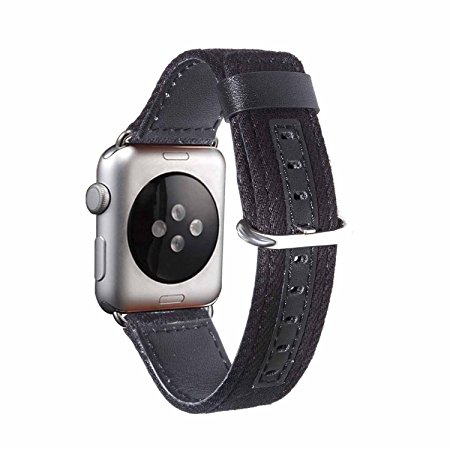 Apple Watch Strap, EH HE Sport Band with Classic Buckle for 42mm Apple Watch / Sport Edition, Classical Jean Collocation Fashion Leather Fabric
