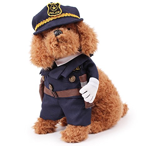 Meeyou Police Pets Costume for Little Dogs & Cats