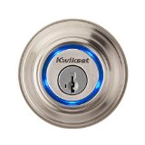 Kwikset Kevo Smart Lock with Keyless Bluetooth Touch to Open Convenience in Satin Nickel