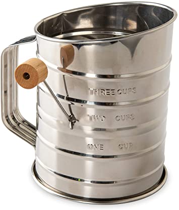 Nordic Ware Flour Sifter, 3-Cup, Stainless Steel