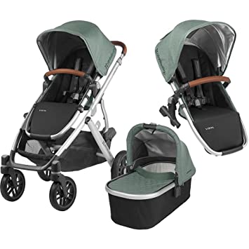 UPPAbaby Full-Size Vista Infant Baby Stroller & RumbleSeat Bundle, Emmett