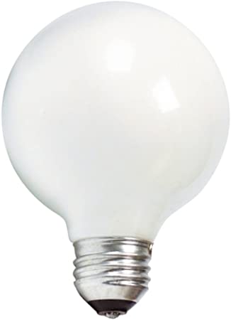 Philips 169045 40-watt G25 White Decorative Medium Base Globe Light Bulb, 3-Pack